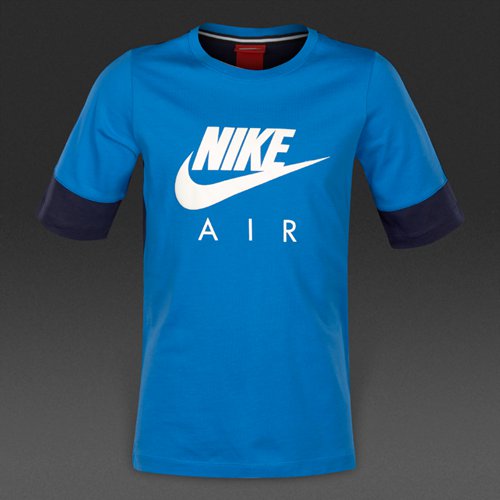 Nike Jersey Short-Sleeve Top Light Photo Blue/Obsidian/White for Boys
